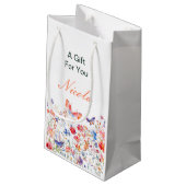 Petit Sac Cadeau Fête de mariage papillon d'été floral (Dos Angle)