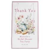 Petit Sac Cadeau Fête de thé de mariage floral (Devant)