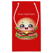 Petit Sac Cadeau Fête des amateurs de hamburger mignonette (Dos)