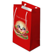 Petit Sac Cadeau Fête des amateurs de hamburger mignonette (Dos Angle)