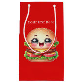 Petit Sac Cadeau Fête des amateurs de hamburger mignonette (Devant)