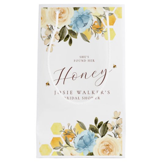 Petit Sac Cadeau Fête des mariées d'abeilles (Devant)