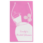 Petit Sac Cadeau Fête des mariées rose mariage petite (Dos)