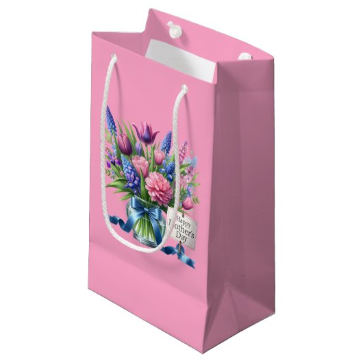 Petit Sac Cadeau Fête des Mères (Devant Angle)