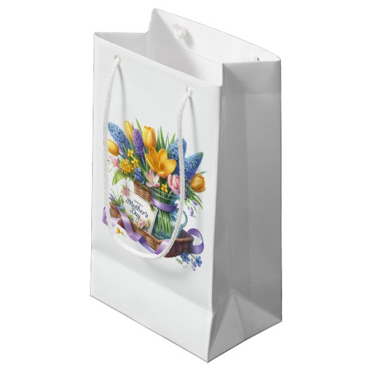 Petit Sac Cadeau Fête des Mères (Devant Angle)