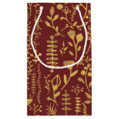 Petit Sac Cadeau Fête des Mères de la couronne d'or fleurie (Dos)