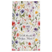 Petit Sac Cadeau Fête des mères fleurs sauvages (Devant)