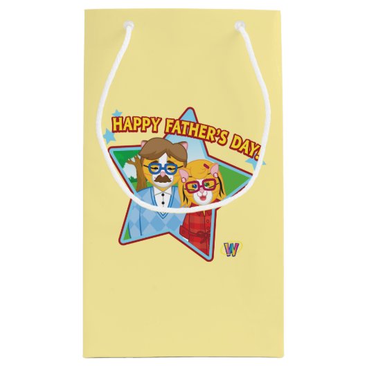 Petit Sac Cadeau Fête des pères heureuse ! (Dos)