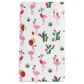 Petit Sac Cadeau Fête du Flamant rose de Noël | Vacances (Devant)