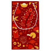 Petit Sac Cadeau Fête du Nouvel An Chinois Red Gold (Dos)