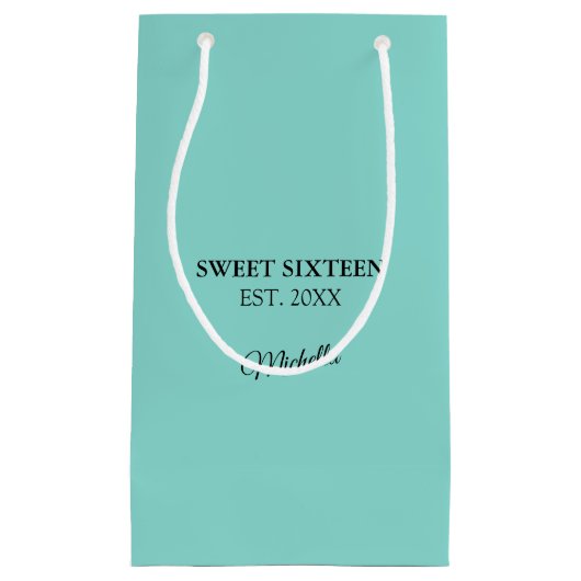 Petit Sac Cadeau Fête Tiara de la petite robe noire (Devant)