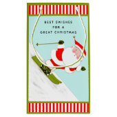 Petit Sac Cadeau Fêtes de Noël de ski (Dos)