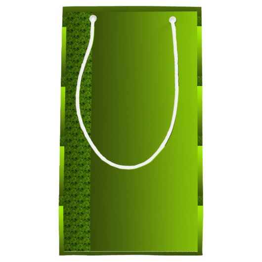 Petit Sac Cadeau Feuillage vert (Devant)