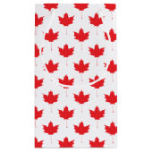 Petit Sac Cadeau Feuille d'érable rouge (Dos)