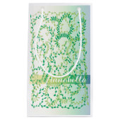 Petit Sac Cadeau Feuilles dansants (Devant)