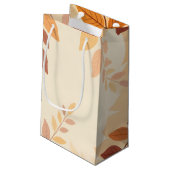 Petit Sac Cadeau Feuilles d'automne (Dos Angle)
