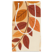 Petit Sac Cadeau Feuilles d'automne (Devant)