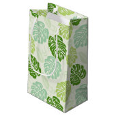 Petit Sac Cadeau Feuilles Monstera (Dos Angle)