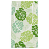 Petit Sac Cadeau Feuilles Monstera (Devant)