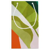 Petit Sac Cadeau Feuilles tropicaux (Dos)