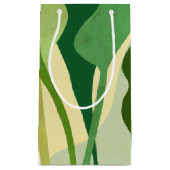 Petit Sac Cadeau Feuilles tropicaux (Devant)