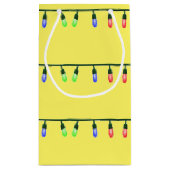 Petit Sac Cadeau Feux Xmas jaune (Dos)
