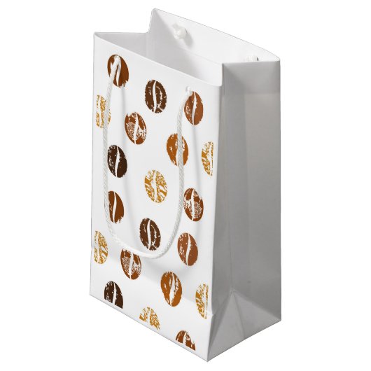 Petit Sac Cadeau Fèves de café (Devant Angle)