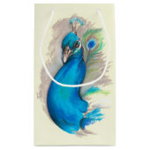 Petit Sac Cadeau Fière Peacock Élégant (Dos)