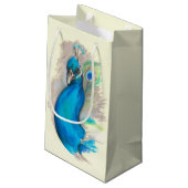 Petit Sac Cadeau Fière Peacock Élégant (Dos Angle)