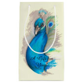 Petit Sac Cadeau Fière Peacock Élégant (Devant)