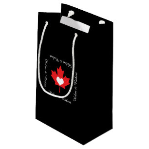 Petit Sac Cadeau Fierté canadienne - feuille d'érable du Canada