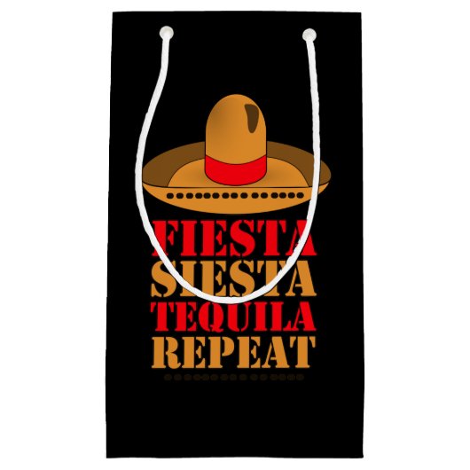 Petit Sac Cadeau Fiesta Siesta Tequila Repeat (Devant)