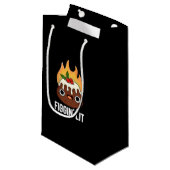 Petit Sac Cadeau Figgin Lit Funny Figgy Pudding Pun Dark BG (Devant Angle)