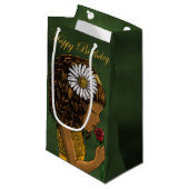 Petit Sac Cadeau Fille et Rose afro-américain (Devant Angle)