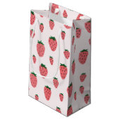 Petit Sac Cadeau Fille fraise fête d'anniversaire (Dos Angle)