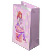 Petit Sac Cadeau Fille Macaron rose (Dos Angle)