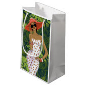 Petit Sac Cadeau Fille tropicale avec grand Red Hat (Dos Angle)