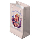 Petit Sac Cadeau Fils et mère heureux Fête des mères (Devant Angle)