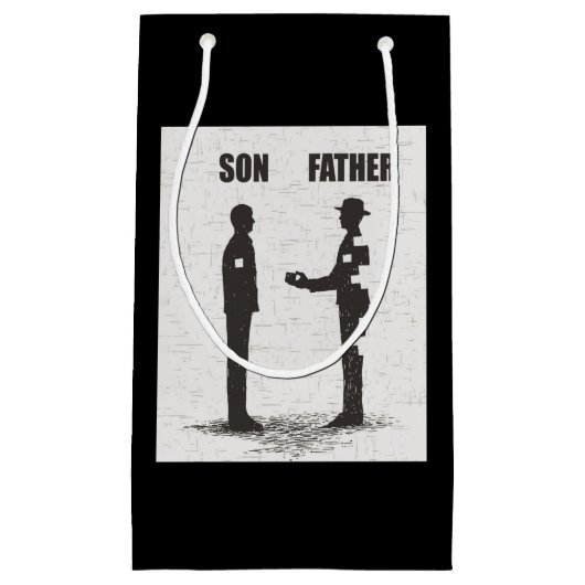 Petit Sac Cadeau Fils Et Père (Devant)