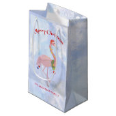 Petit Sac Cadeau Flamant rose avec lanternes sur Arrière - plan de  (Devant Angle)