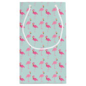 Petit Sac Cadeau Flamants roses roses mignons (Dos)