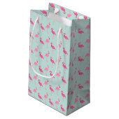 Petit Sac Cadeau Flamants roses roses mignons (Dos Angle)
