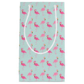 Petit Sac Cadeau Flamants roses roses mignons (Devant)