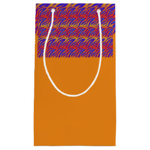Petit Sac Cadeau Flammes bleues