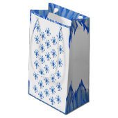 Petit Sac Cadeau Flèches bleues et glace (Dos Angle)