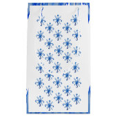 Petit Sac Cadeau Flèches bleues et glace (Devant)