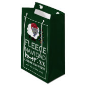 Petit Sac Cadeau Fleece Navidad, style espagnol Noël (Devant Angle)