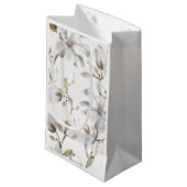 Petit Sac Cadeau Fleur blanche (Devant Angle)