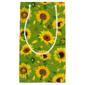 Petit Sac Cadeau Fleur de couleur 4 (Devant)