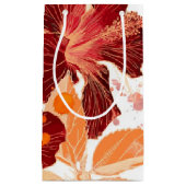 Petit Sac Cadeau Fleur de ketmie - peinture 2 d'aquarelle (Devant)